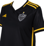 Nova Camisa 3 do Atlético Mineiro Preta 2023/24 Feminina