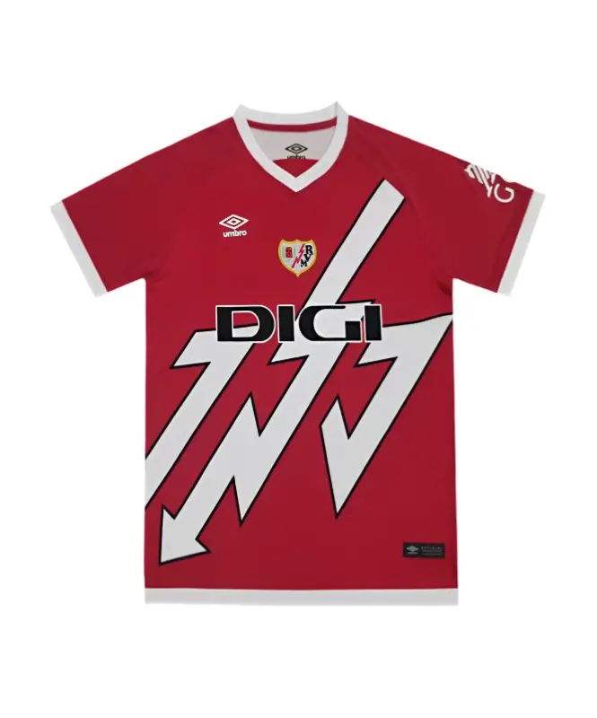 Camisa-Reserva-Rayo-Vallecano-2024-25-Vermelha-Masculina (2) Camisa Rayo Vallecano Away Vermelha II 2024/25 Masculina