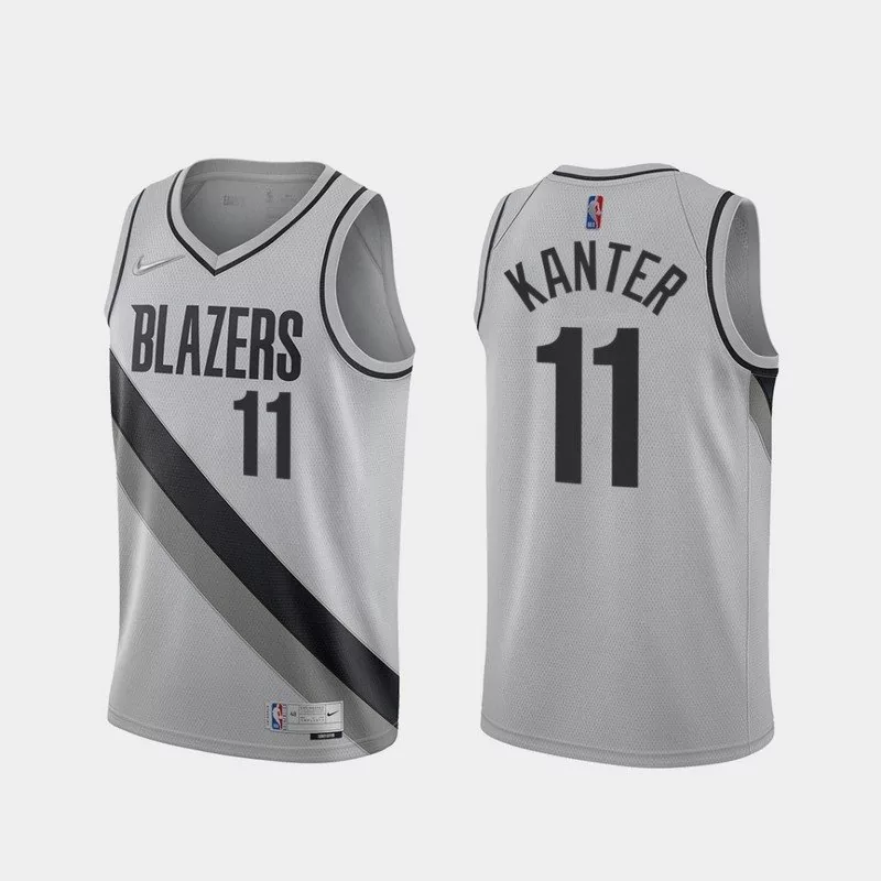 Regata NBA Swingman Portland Trail Blazers 20-21 Cinza Kanter #11-1024-1024 Regata NBA Swingman Portland Trail Blazers 20-21 Cinza Kanter #11