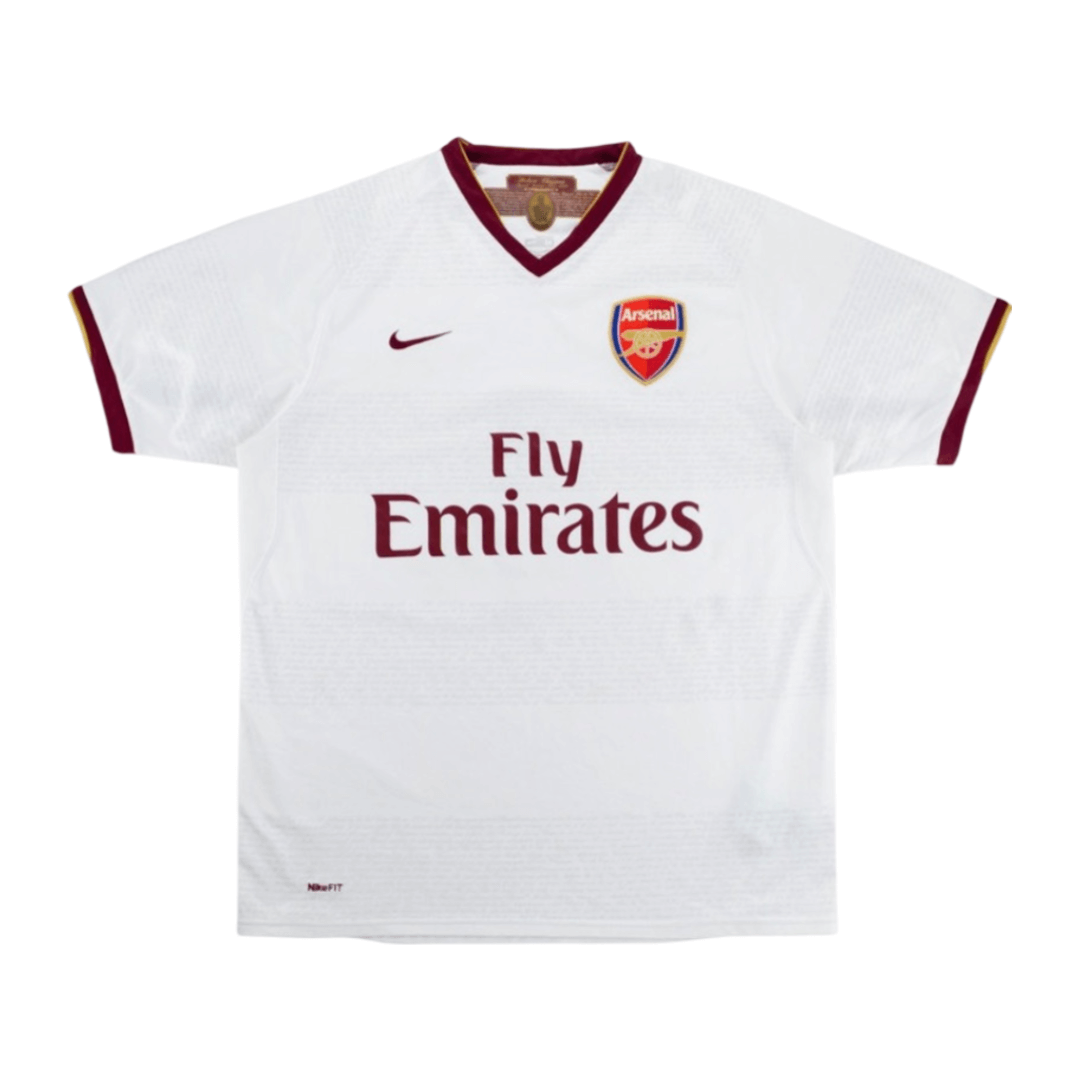 camisa-arsenal-branca-2007-08-masculina-fabregas-4 Camisa Arsenal Fabregas #4 Branca 2007 Reserva Masculina