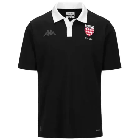 Camisa AS Monaco Preta Centenário 2024/25 Masculina