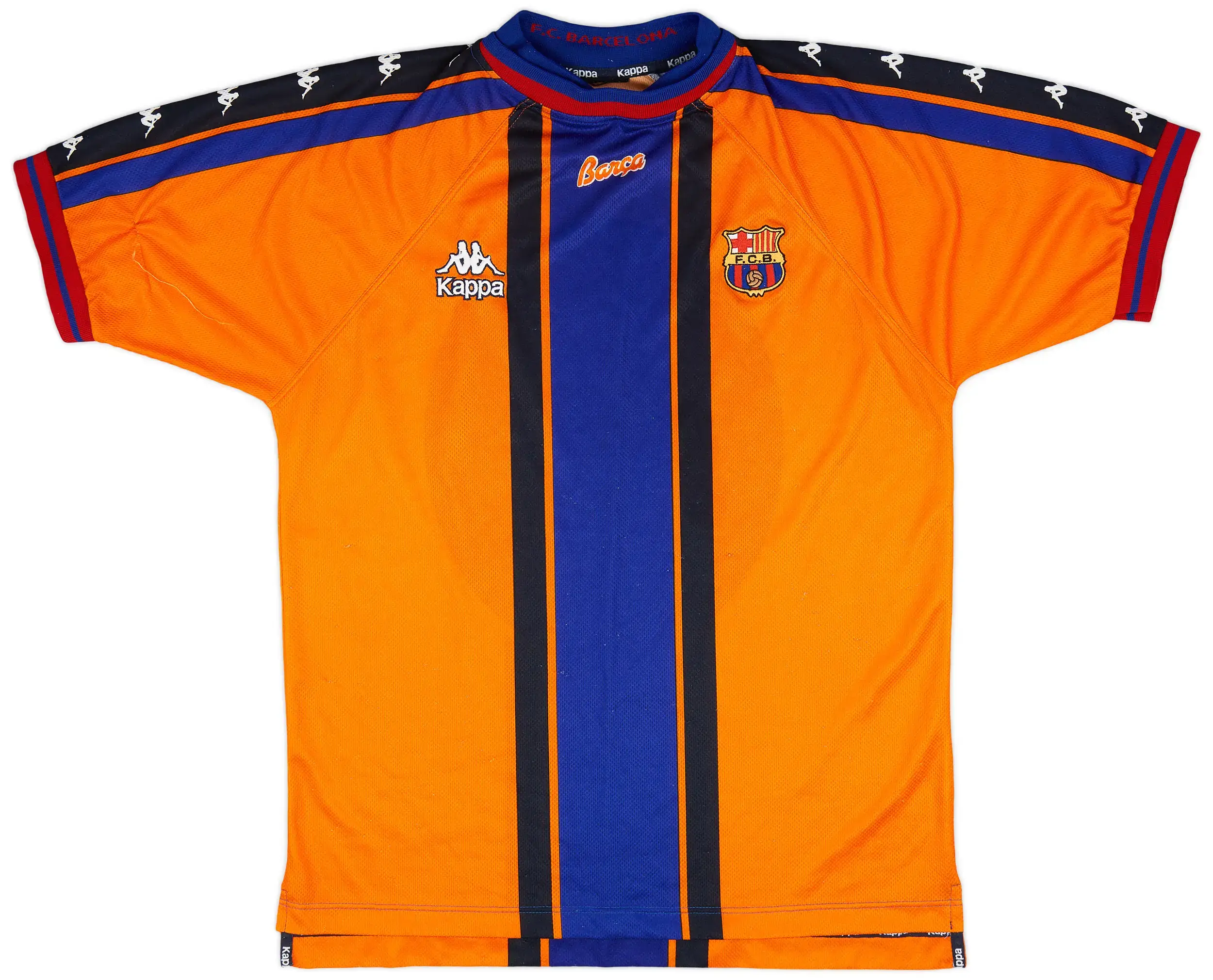 camisa-barcelona-laranja-away-ii-1997-kappa-retro-masculina (1) Camisa Barcelona Laranja Away 1997/98 II Retrô Masculina
