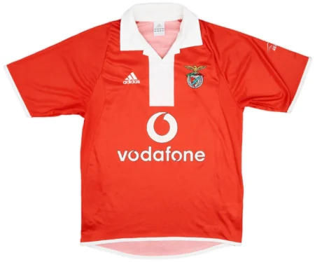 Camisa Benfica Home I Vermelha 2003/04 Retrô