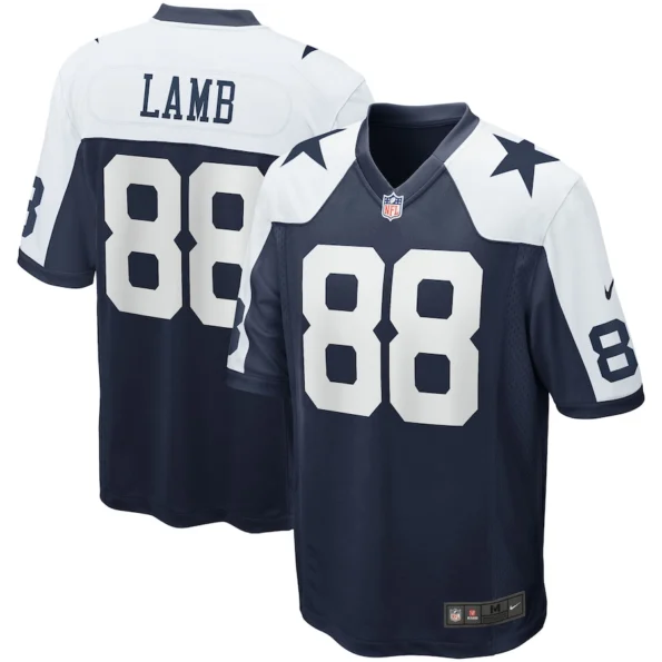 Camisa NFL Dallas Cowboys LAMB #88 Alternativa Azul-Branca Masculina