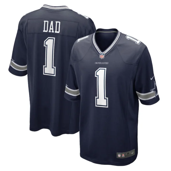 Camisa NFL Dallas Cowboys Dad #1 Jogo Azul Masculina