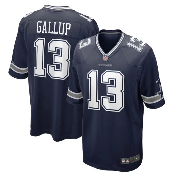 Camisa NFL Dallas Cowboys Gallupe #13 Jogo Azul Masculina