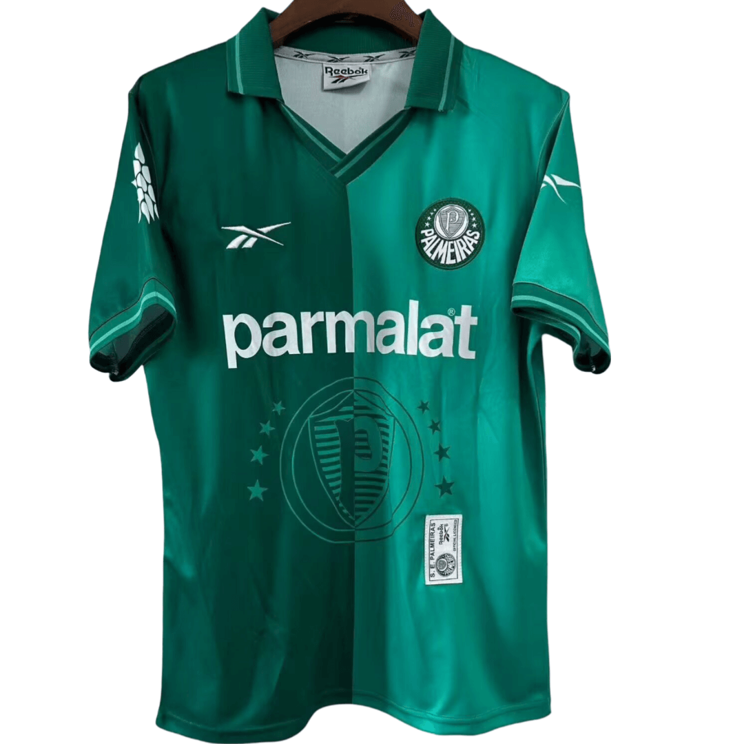 Camisa Palmeiras Reebok Verde Parmalat 1997 Masculina - Malta esportes
