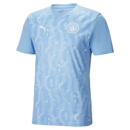 Camisa Pré-jogo Manchester City Azul 2024/25 Masculina