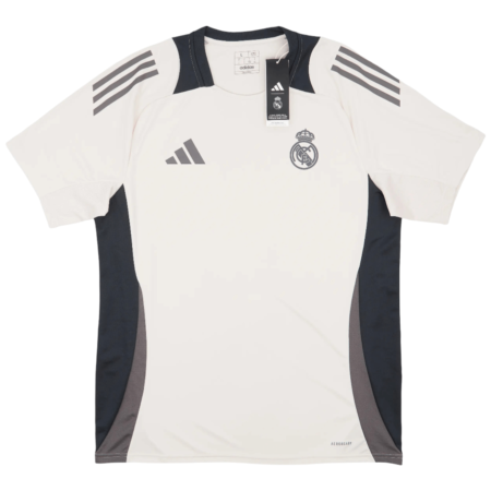 Camisa Real Madrid Treino Branca-Cinza 2024/25 Masculi
