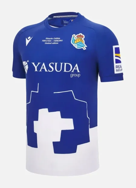 Camisa Real Sociedad 100 Anos Azul 2024/25 Masculina