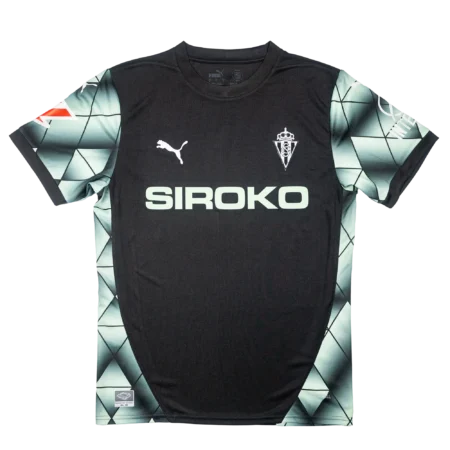 Camisa Reserva Sporting de Gijón Preta II 2024/25 Masculina