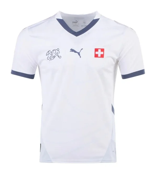 Camisa da Suiça Branca Away II 2024-25  Masculin