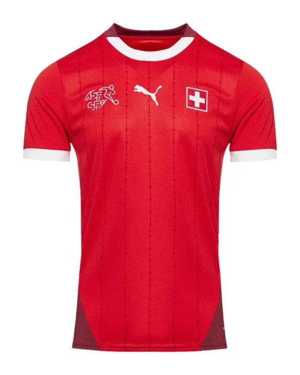 Camisa da Suiça Vermelha Home I 2024-25  Masculina