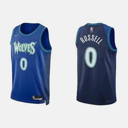 Regata NBA Swingman Minnesota timberwolves Azul Russell #0