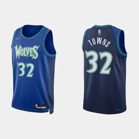 Regata NBA Swingman Minnesota timberwolves 21-22 Azul Towns #32