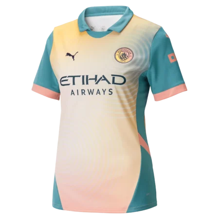 Quarta Camisa Manchester City Azul IV Definitely City 2024/25 Feminina