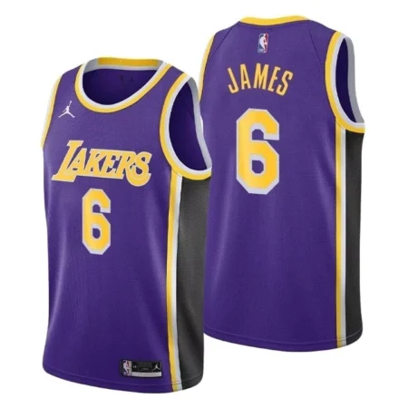 Regata NBA Jordan Swingman Los Angeles Lakers Roxa James #6