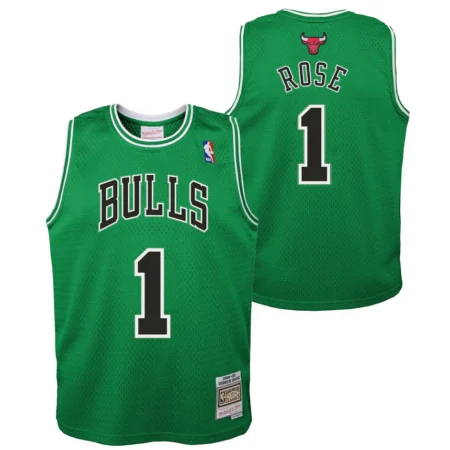 Regata NBA Mitchell & Ness Chicago Bulls 2008-09 Verde Rose #1