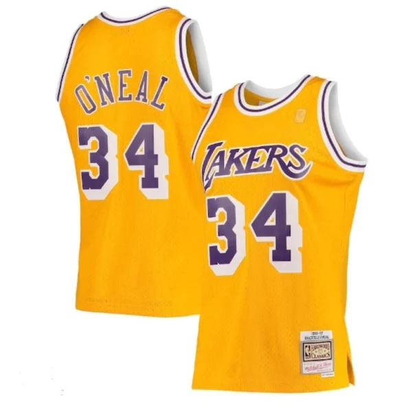 Regata NBA Mitchell & Ness Los Angeles Lakers 1996-1997 Laranja O'NEAL #34