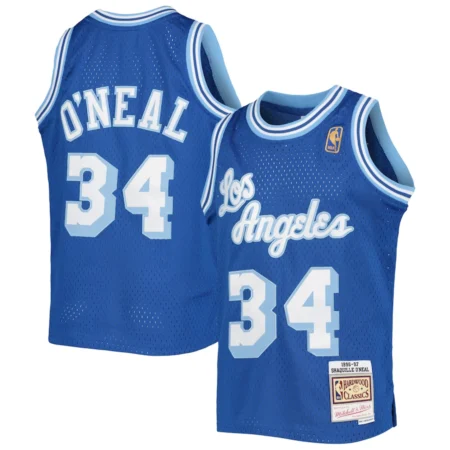 Regata NBA Mitchell & Ness Los Angeles Lakers Hardwood  1996-1997 Azul O'NEAL #34