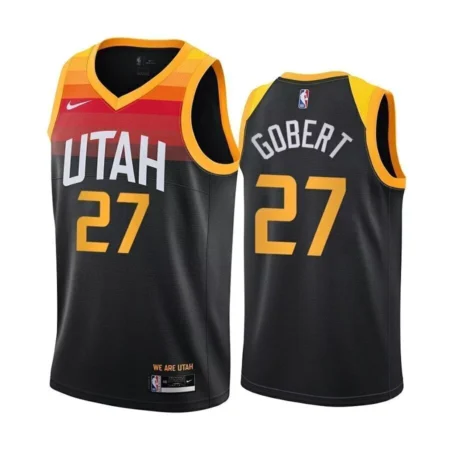 Regata NBA Swingman Utah Jazz Preta 20-21 Gobert #27