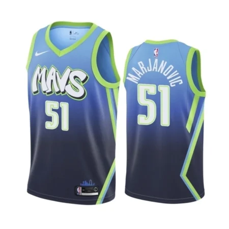 Regata NBA  Swingman Dallas Mavericks Azul/Verde 19-20 Marjanovic #51