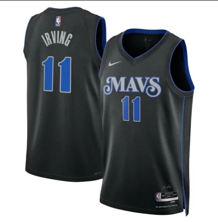 Regata NBA Swingman Dallas Mavericks Preta/Azul Irving #11