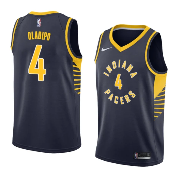 Regata NBA Branca Swingman Indiana Pacers Azul Oladipo #4