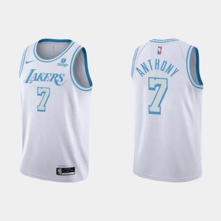 Regata NBA Swingman Los Angeles Lakers Branca/Azul 2021 Anthony #7