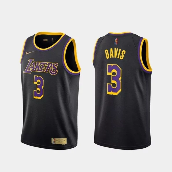 Regata NBA Swingman LA Lakers Earned 2020/21 Preta Davis #3