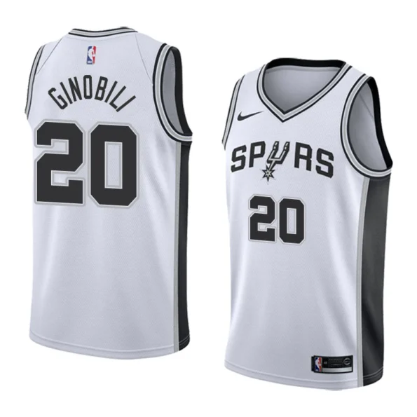 Regata NBA Swingman San Antonio Spurs Branca Ginobili #20