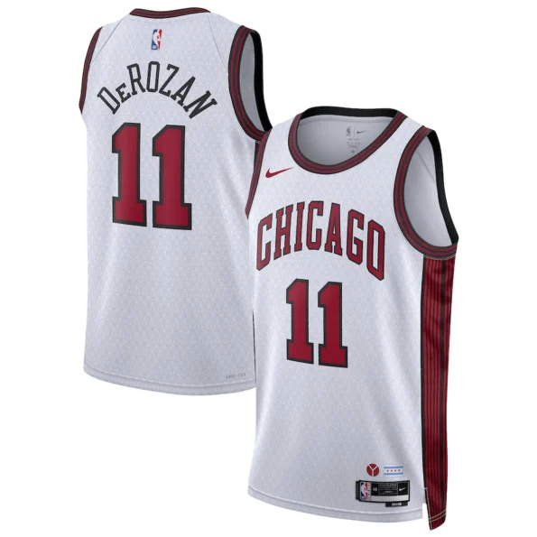 Regata NBA Swingman Chicago Bulls Branca 22-23 DeRozan #11