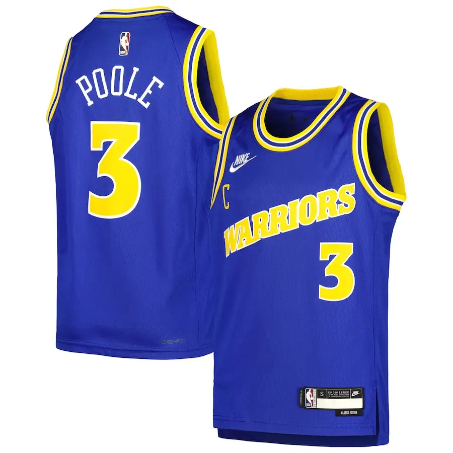regata-nba-swingman-golden-state-warriors-22-23-poole-3 (1) Regata NBA Swingman Golden State Warriors 22-23 Poole #3