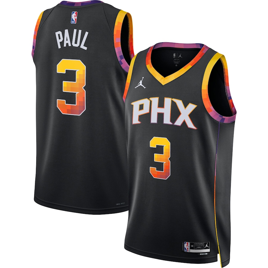 regata-nba-swingman-jordan-phoenix-suns-preta-22-23-paul-3 Regata NBA Swingman Jordan Phoenix Suns Preta 22-23 Paul #3
