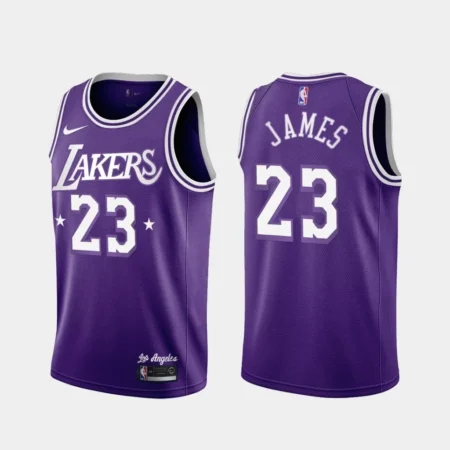 Regata NBA Swingman Los Angeles Lakers 21-22 Roxa James #23