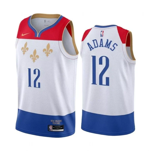 Regata NBA Swingman Pelicans 20-21 Branca Adams #12