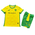 Kit Infantil Titular Norwich City Amarela I 2024/25 Unissex