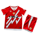 Kit Infantil Rayo Vallecano Away Vermelha II 2024/25 Unissex