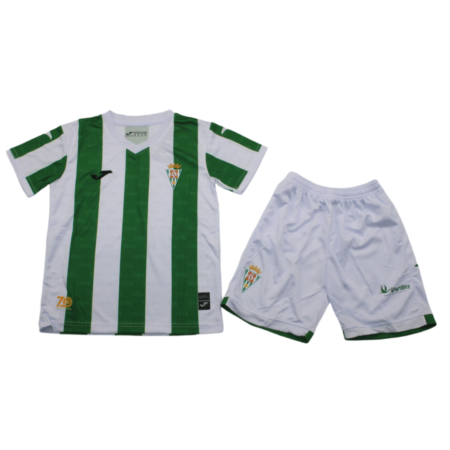 Kit Infantil Titular Córdoba FC Branca/Verde I 2024/25 Unissex