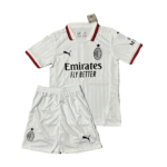 Kit Infantil Ac Milan Branca Away II 2024/25 Unissex