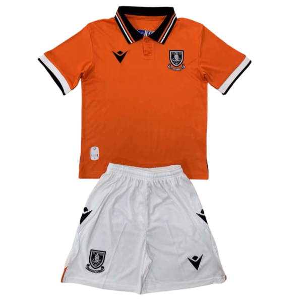 Kit Infantil Sheffield Wednesday Laranja Away II 2024/25 Unissex