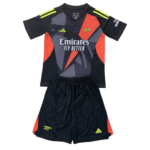 Kit Infantil Arsenal Preta Goleiro 2024/25 Unissex