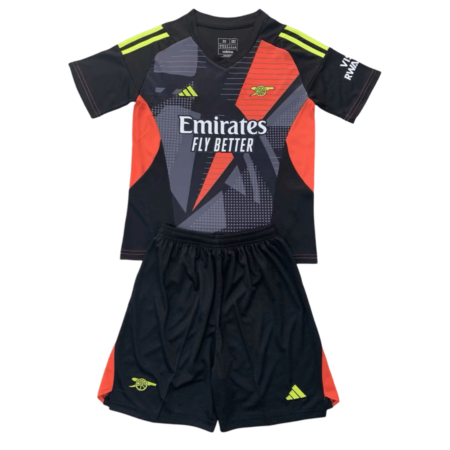 Kit Infantil Arsenal Preta Goleiro 2024/25 Unissex