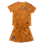 Kit Infantil Goleiro Chelsea Fc Laranja 2024/25 Unissex