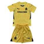 Kit Infantil Olympique de Marseille Goleiro Amarela 2024/25 Unissex