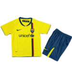 Kit Infantil Barcelona Amarela 2008/09 Away II 2024/25 Unissex