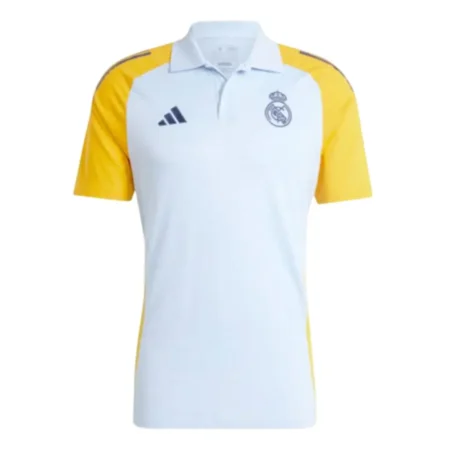 Camisa Polo Real Madrid Azul Treino 2024/25 Masculina