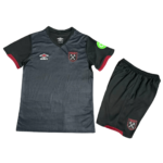Kit Infantil Reserva West Ham Preta II 2024/25 Unissex