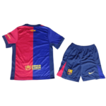 Kit Infantil Barcelona Coldplay Especial Grená Home 2024/25 Unissex
