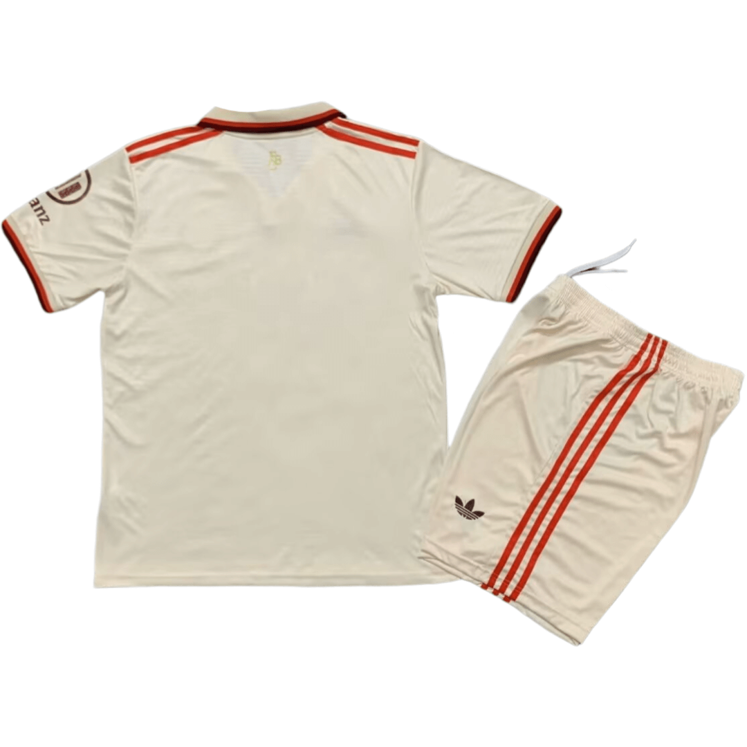 Kit Infantil Bayern de Munique Third III bege 2024/25 Unissex Kit Infantil Bayern de Munique Third III bege 2024/25 Unissex